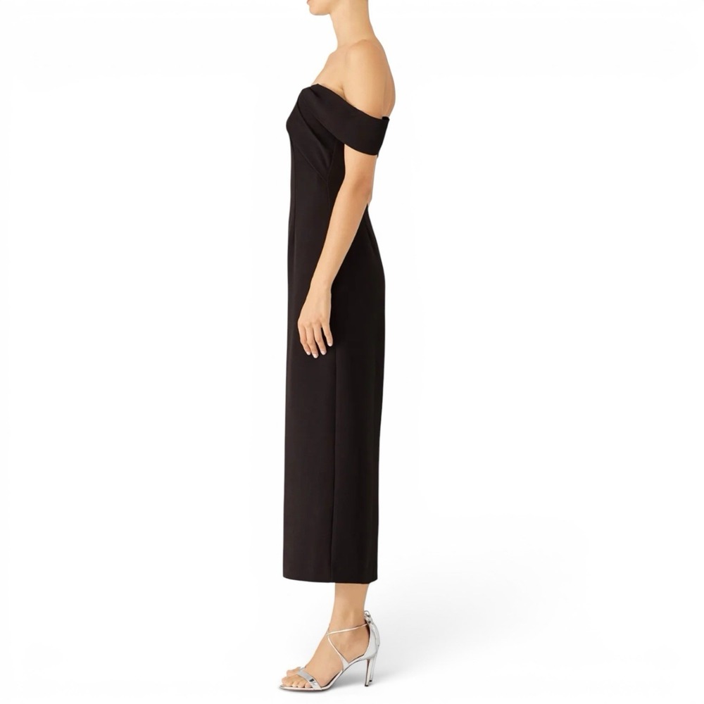 Keepsake Shooting Star Jumpsuit Off Shoulder Wide Leg Crop Black Size Small NWT - Picture 3 of 14